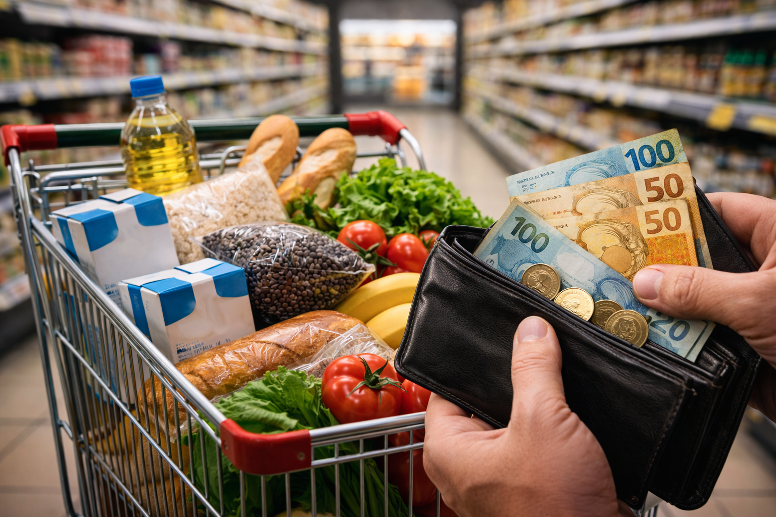 Inflação no Brasil: O Que Está Mais Caro no Supermercado em 2026