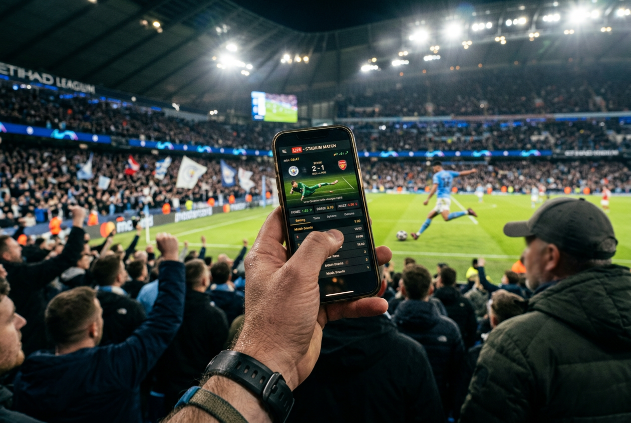 Apostas ao vivo no futebol: como funciona e mercados mobile em 2026